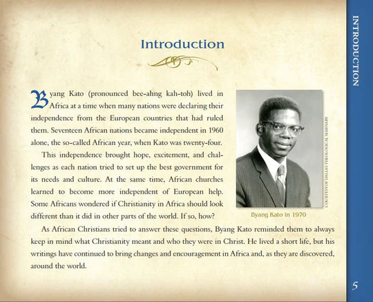 Christian Biographies for Young Readers - Byang Kato by Simonetta Carr