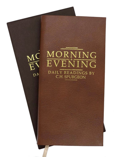 Morning & Evening [Tan Leather] by Charles Spurgeon